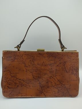 Patricia Nash "Riot Rust" Signature Map Handbag